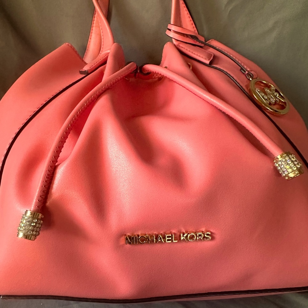 Gorgeous Flamingo Pink Michael Kors satchel